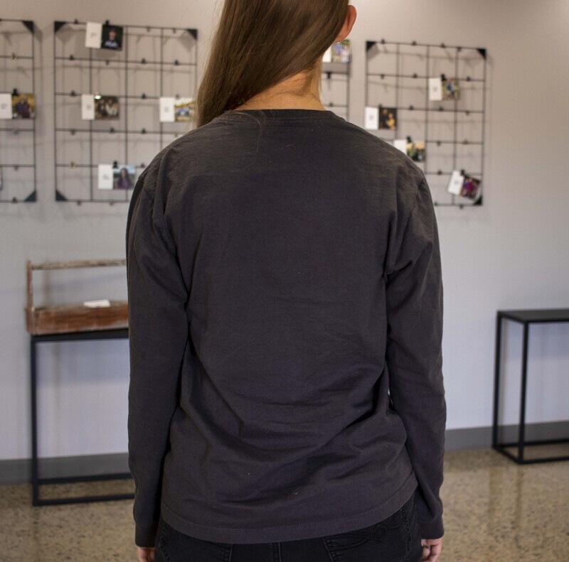 CLASSIC SCRIPT LONG-SLEEVE TEE BLACK
