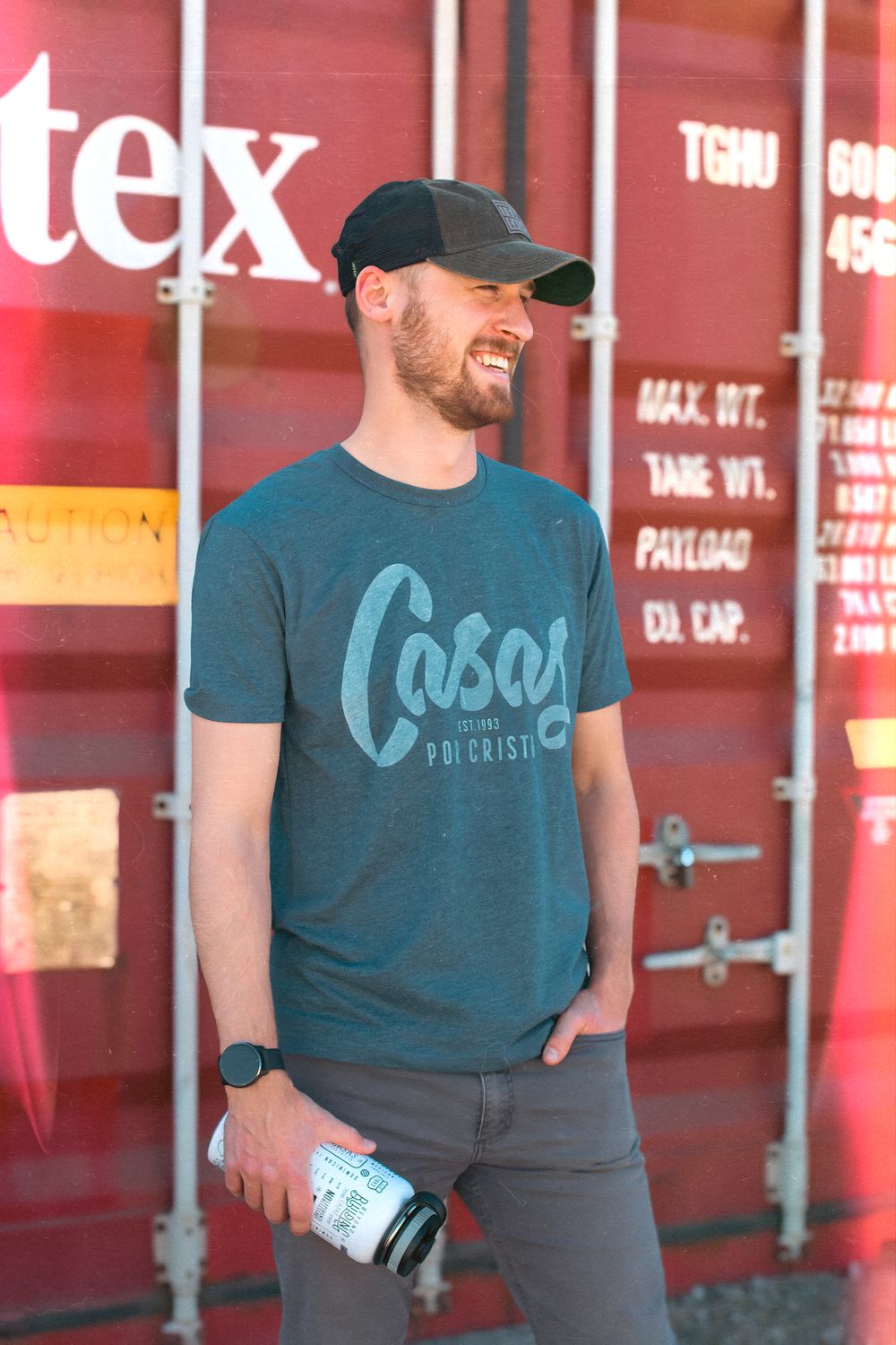 CLASSIC SCRIPT TEE INDIGO