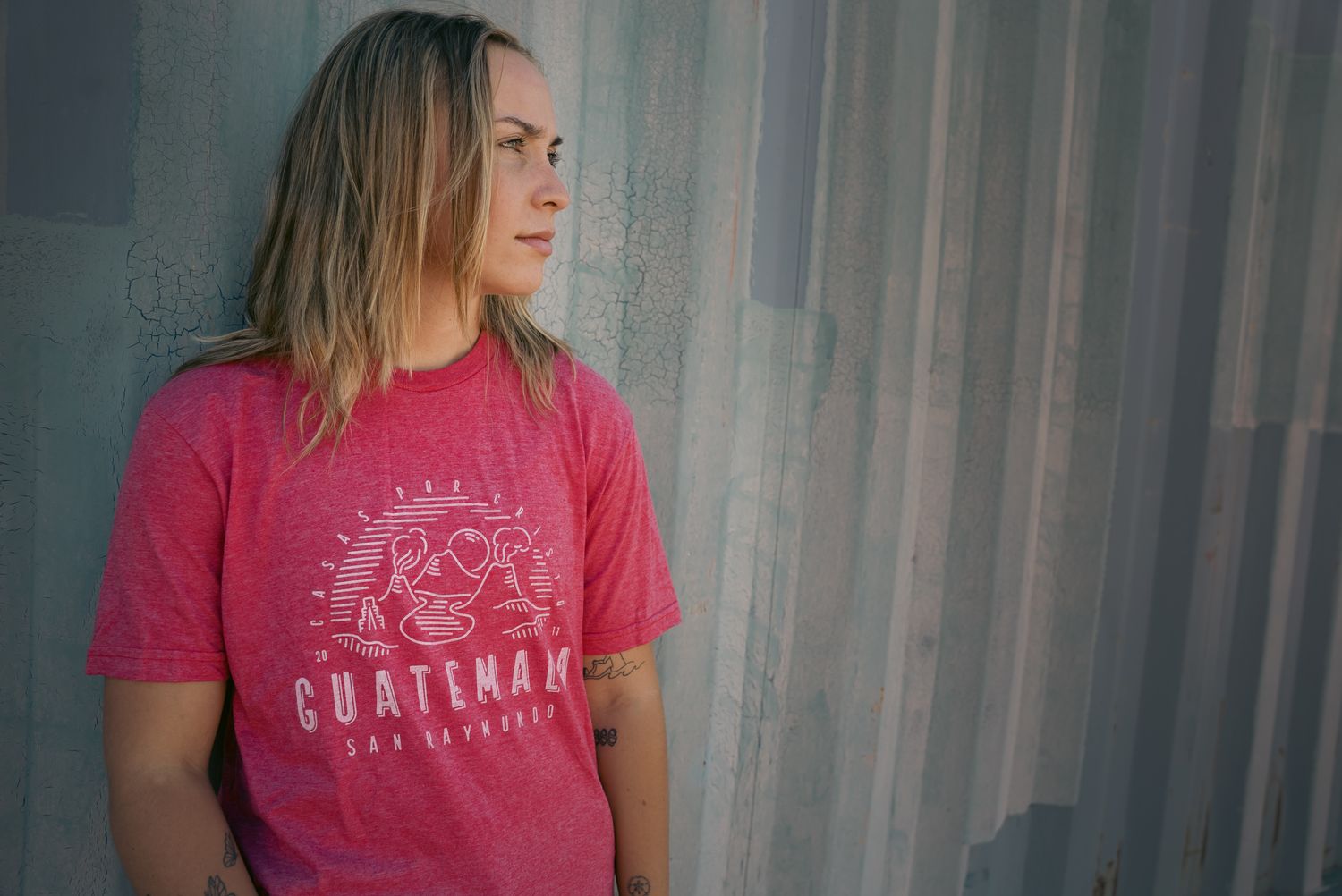 GUATEMALA LOCATION TEE RED