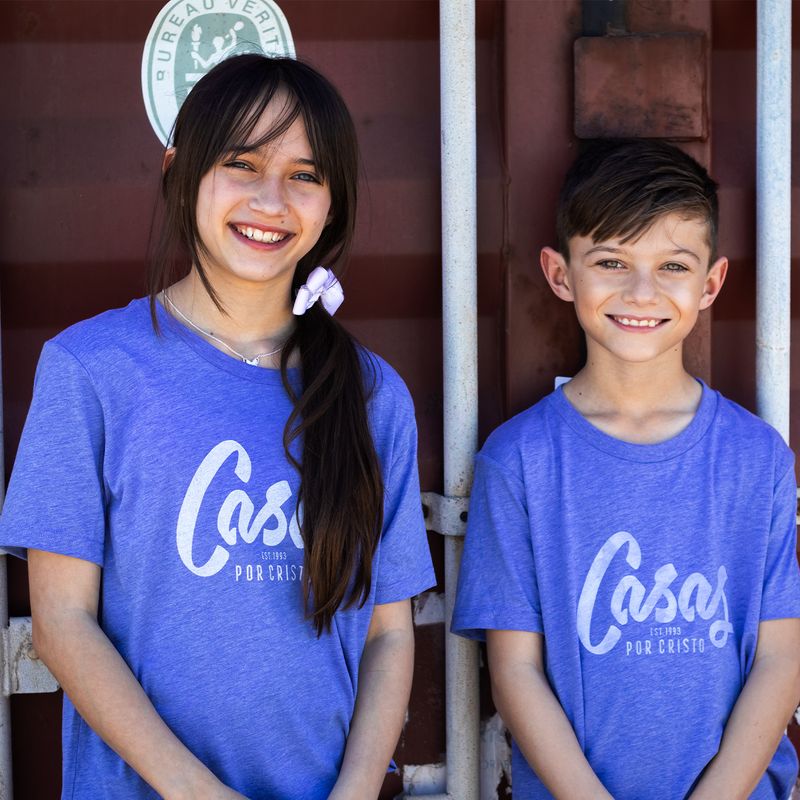 CLASSIC SCRIPT KIDS TEE BLUE