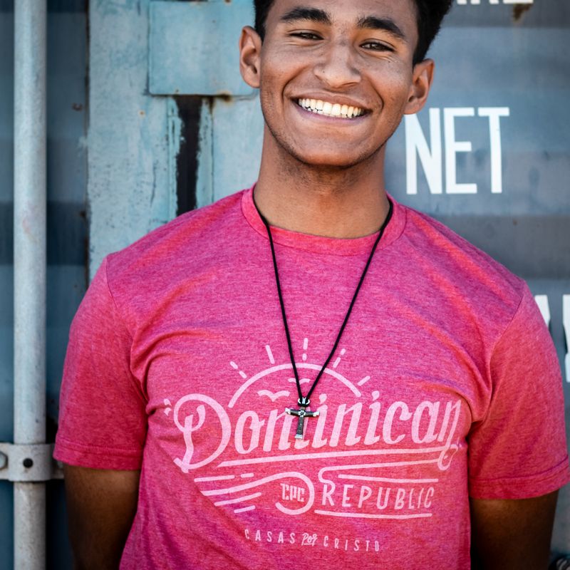 DOMINICAN REPUBLIC LOCATION TEE RED