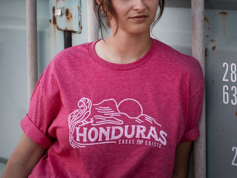 HONDURAS LOCATION TEE RED