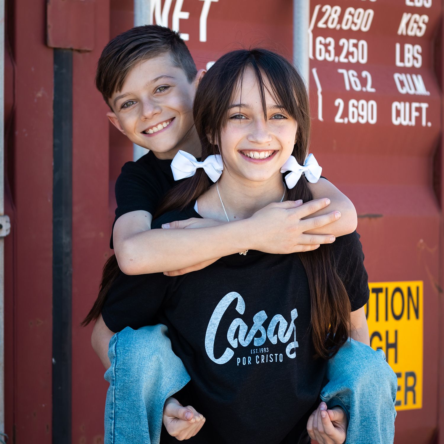 CLASSIC SCRIPT KIDS TEE BLACK