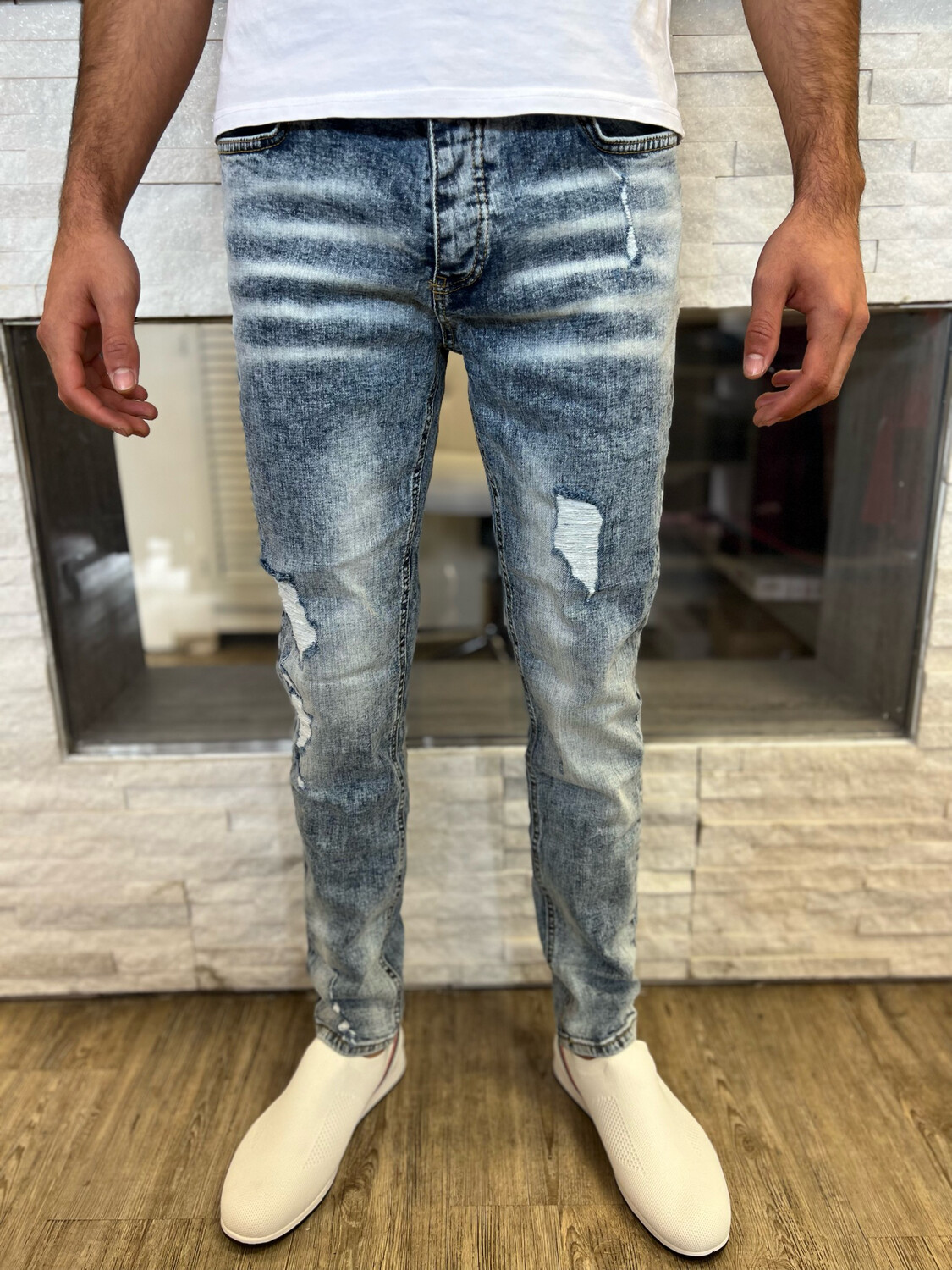 Skinny Fit Jeans - Light Denim