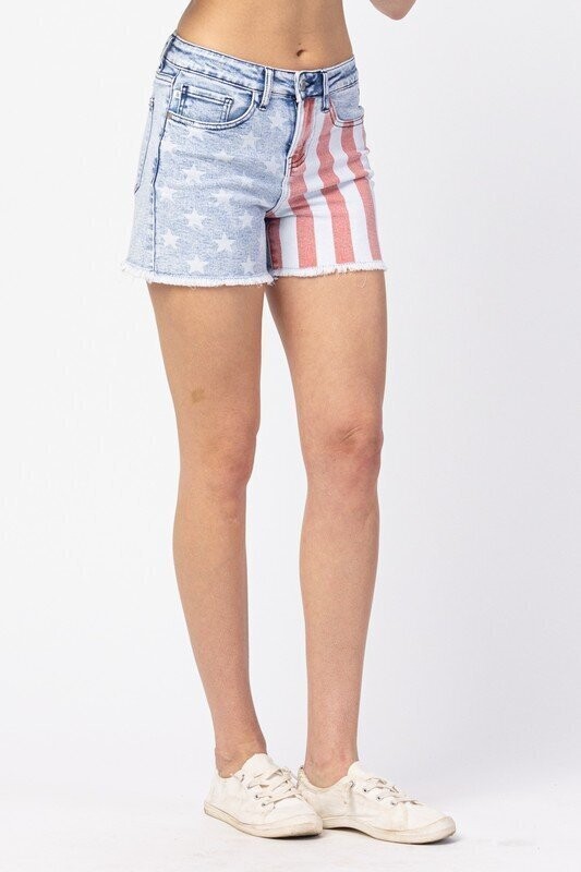Judy Blue American Flag Shorts