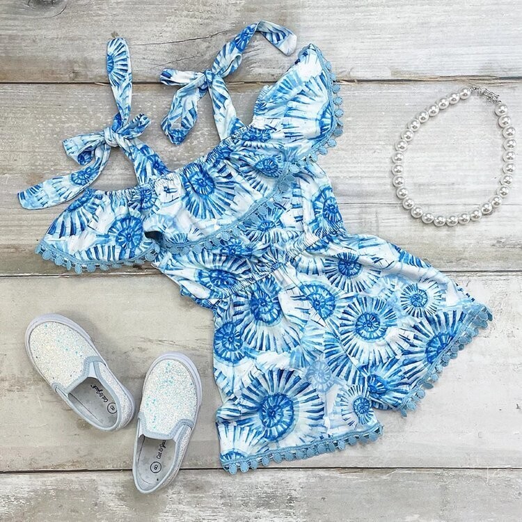 Summer Blues Romper