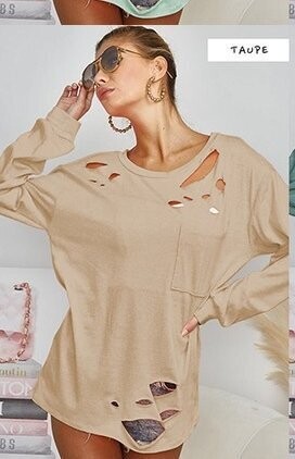 Triblend Laser Cut Sweatshirt