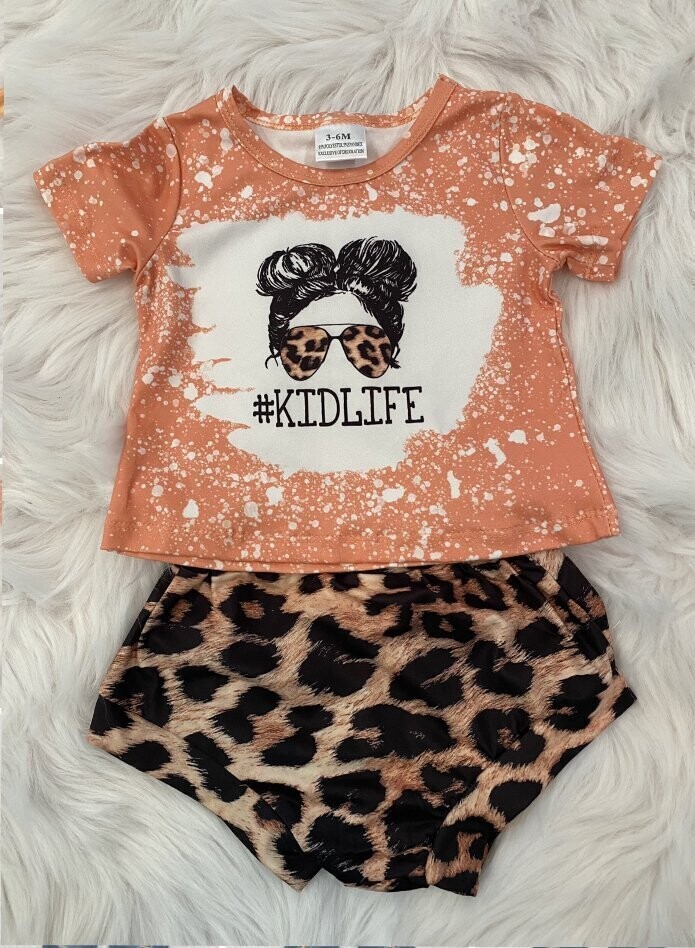 Kids life leopard baby set