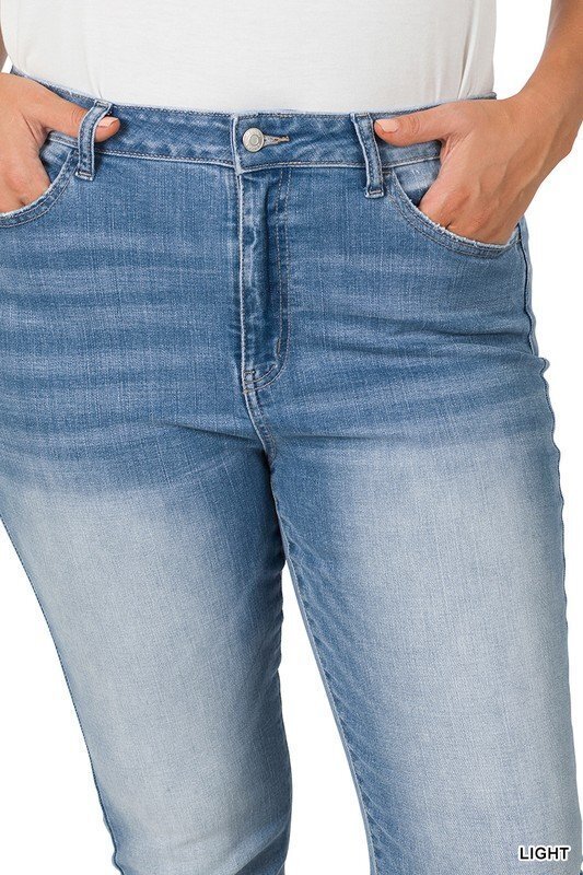 Plus Size High- Rise Skinny Denim Pants