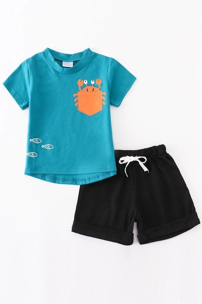 Blue Crab Short Set