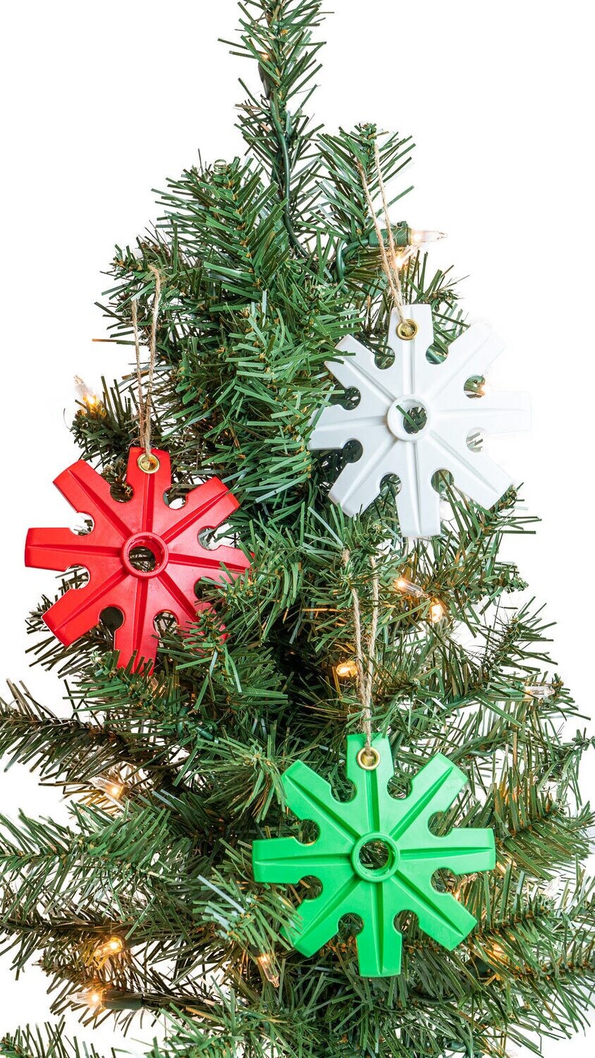 Ski Pole Basket Holiday Ornament