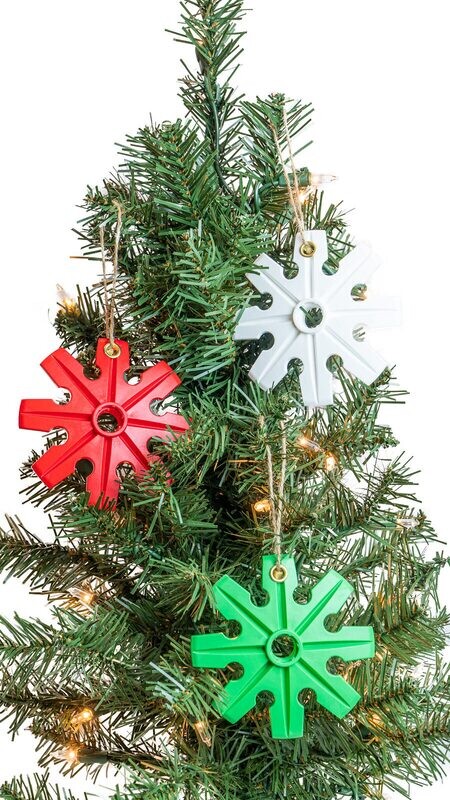 Ski Pole Basket Holiday Ornament