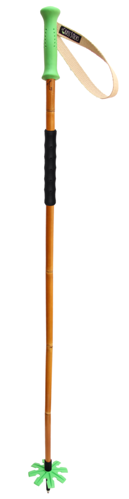 Touring Sticks, Basket Size: Medium Basket- 4", Grip Color: Green, Basket Color: Green