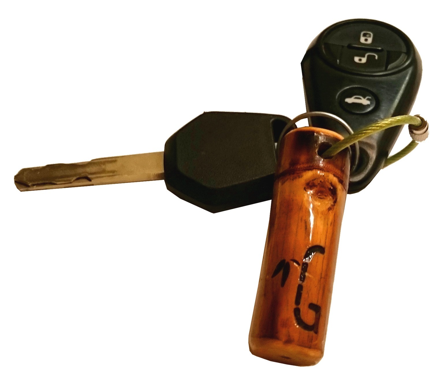Branded Bamboo Key Chain