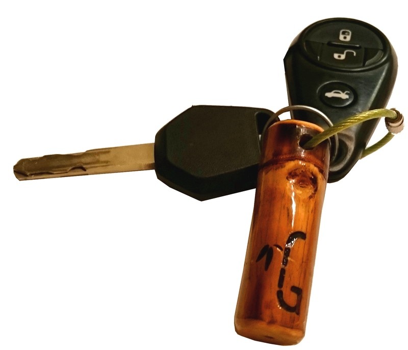 Branded Bamboo Key Chain