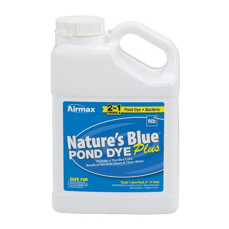 Airmax® Nature's Blue™ Pond Dye Plus, 1 gallon