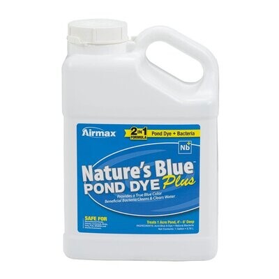 Airmax® Nature's Blue™ Pond Dye Plus, 1 gallon