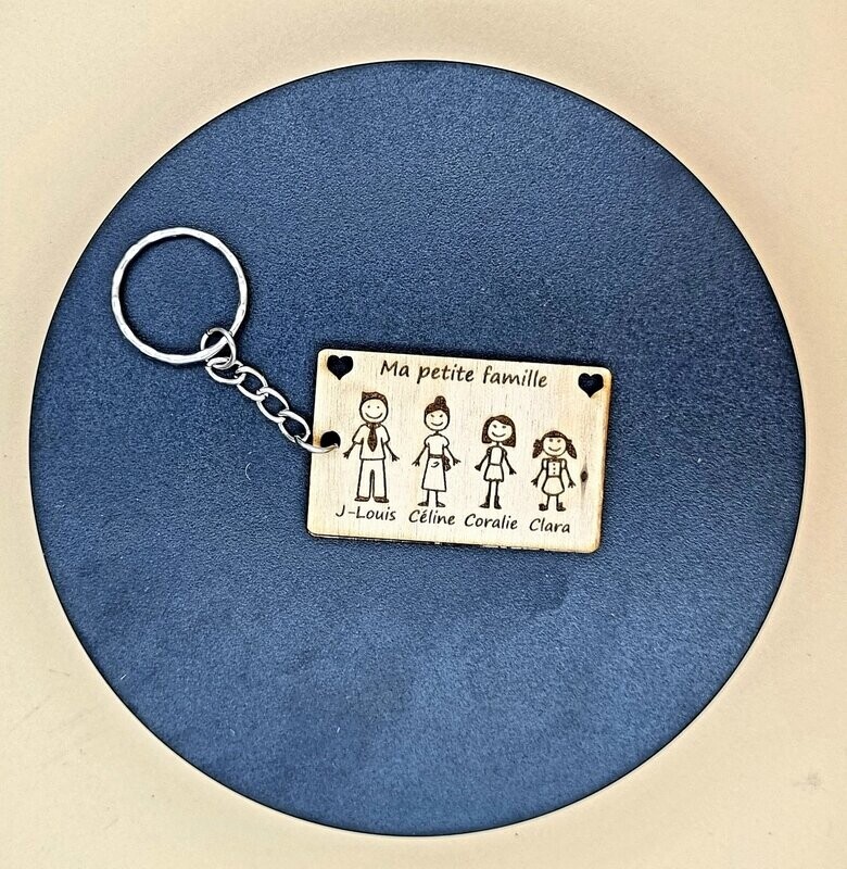 Porte-Clés "Ma Petite Famille" Personnalisable