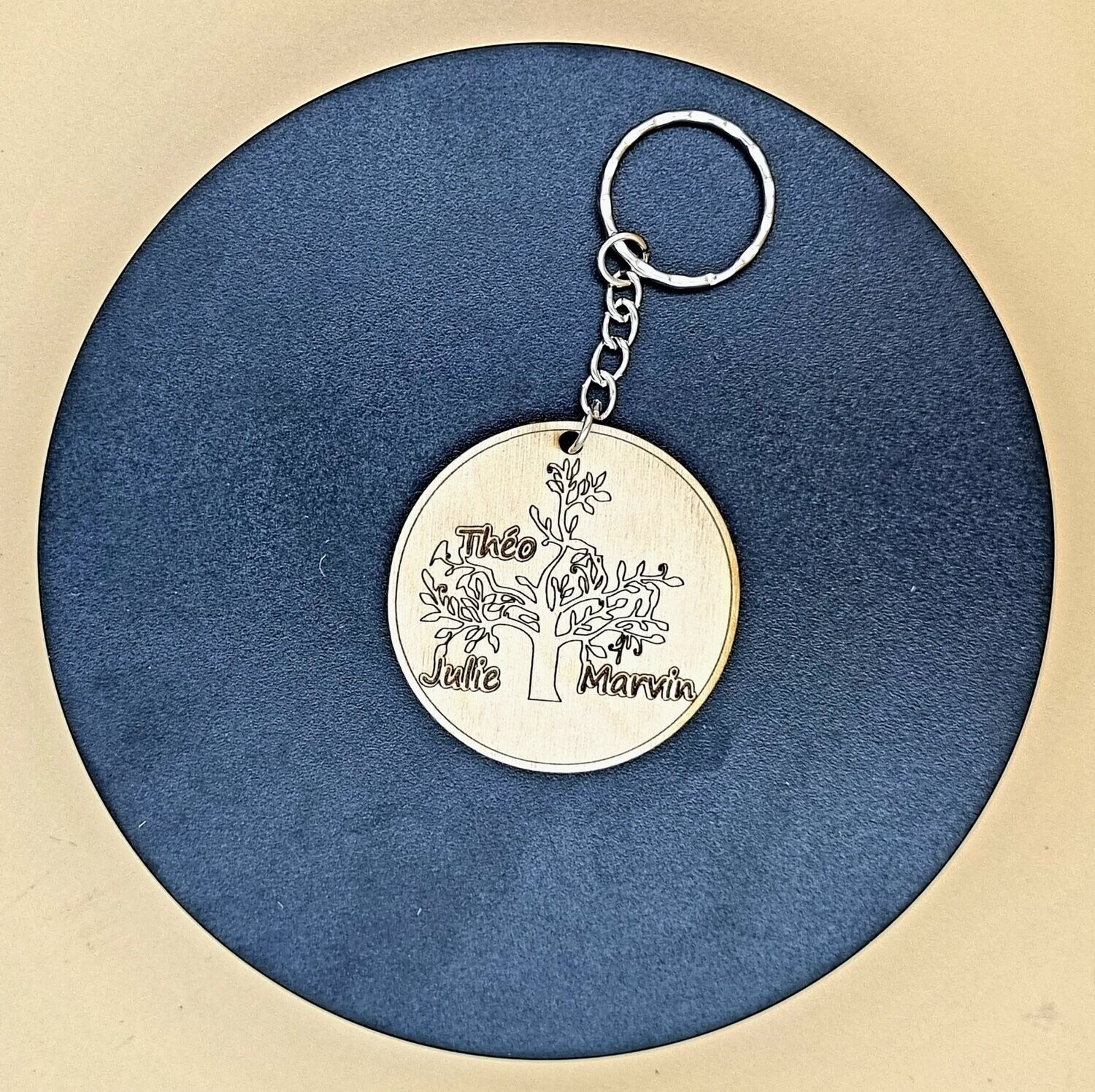Porte-Clés Arbre de Vie Personnalisé