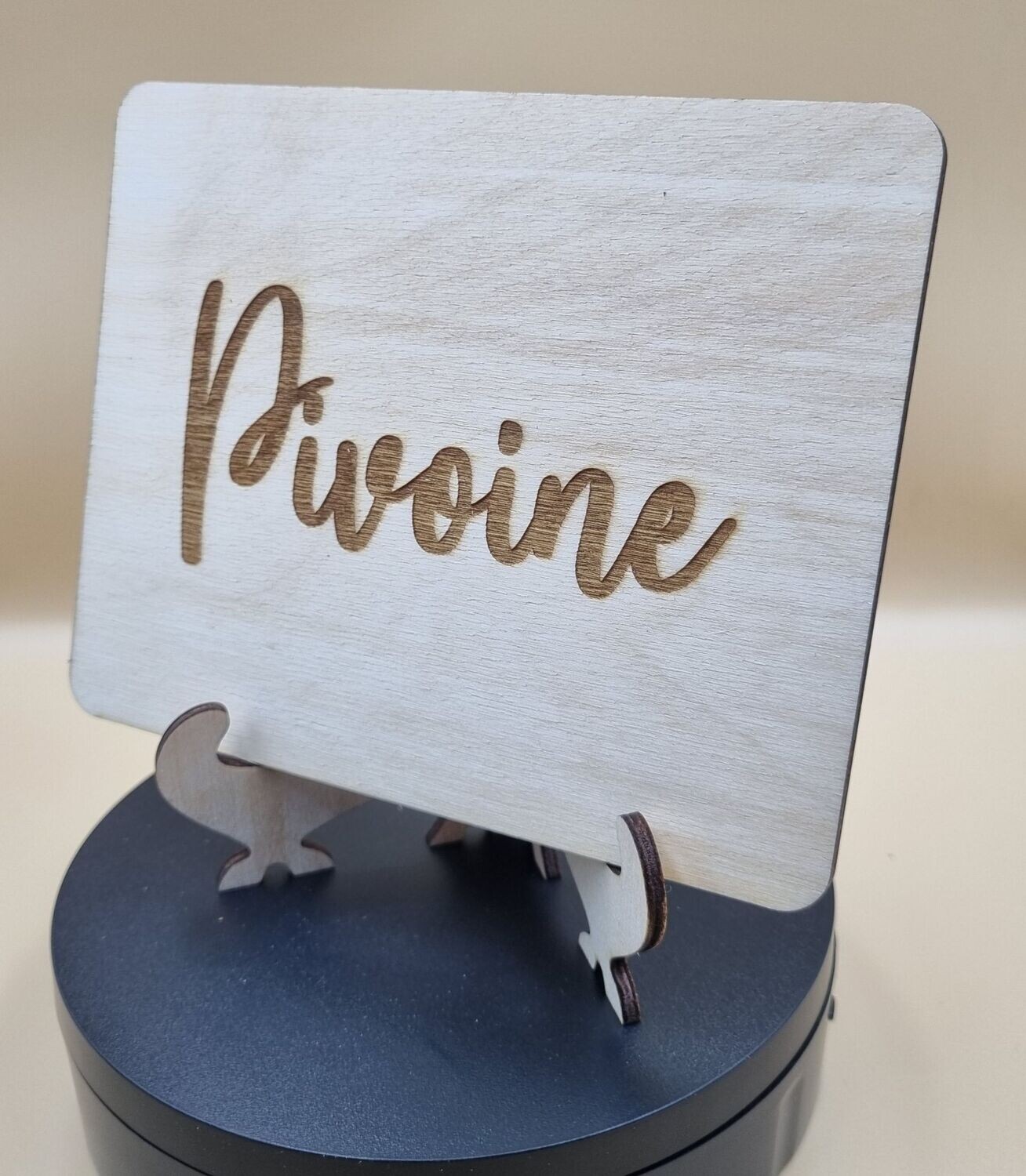 Marque-Tables en Bois avec Support
