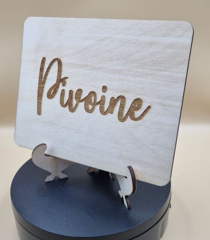 Marque-Tables en Bois avec Support