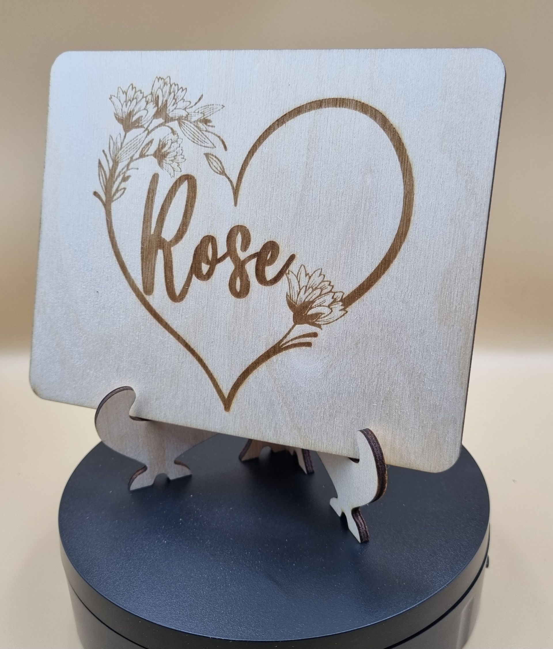 Marque-Tables en Bois avec Support