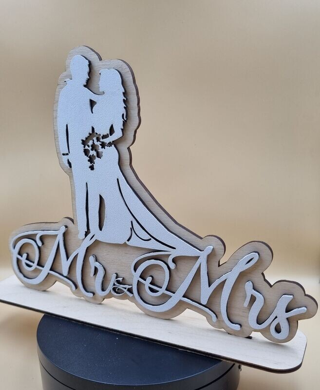 Décoration "Mr&Mrs" en Bois