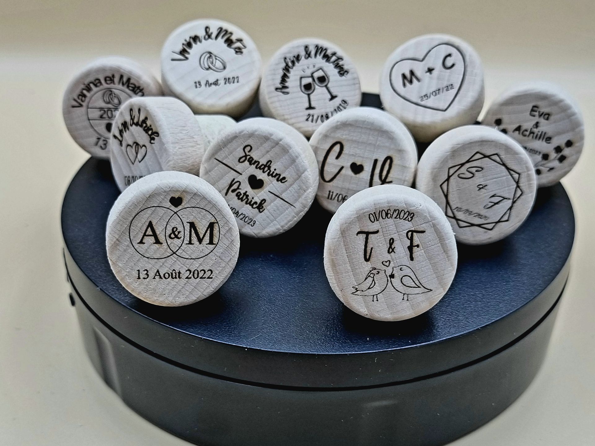 Bouchons en Bois Personnalisés