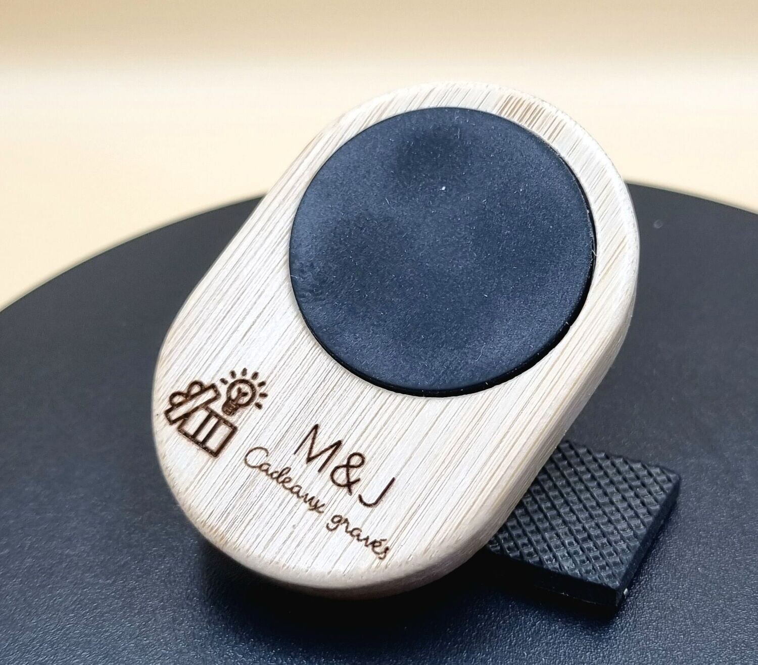 Support de Téléphone en Bois Personnalisable pour Voiture