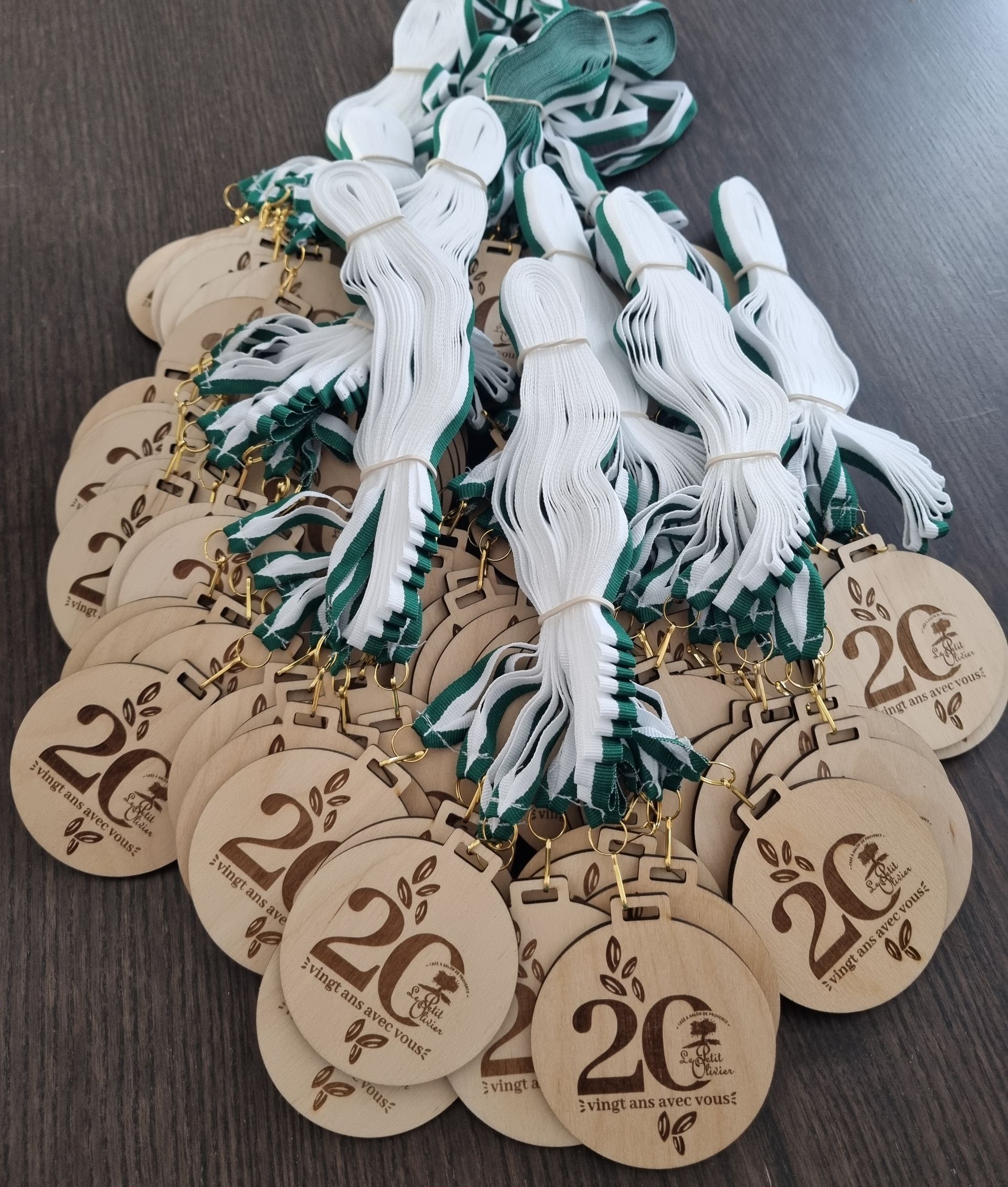 Médaille en Bois Personnalisée