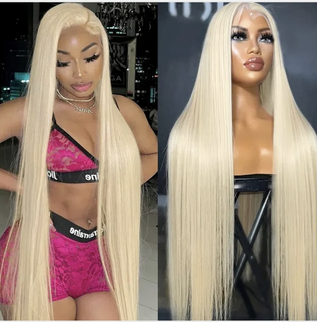 Straight 40” 13x4 Lacefront Wig
