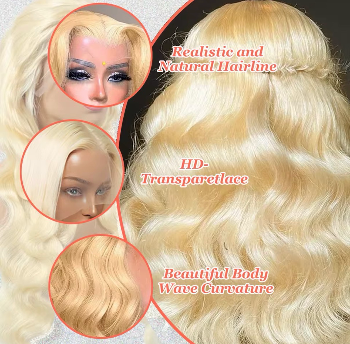 Bodywave 13x4 Frontal Wig 38”inch