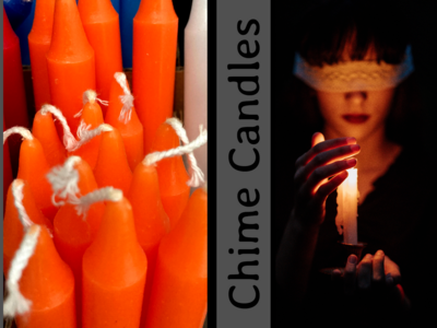 4” Orange Chime Candles - 