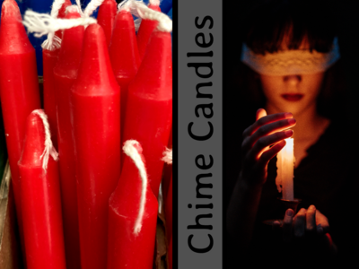 5” Red Chime Candles - 