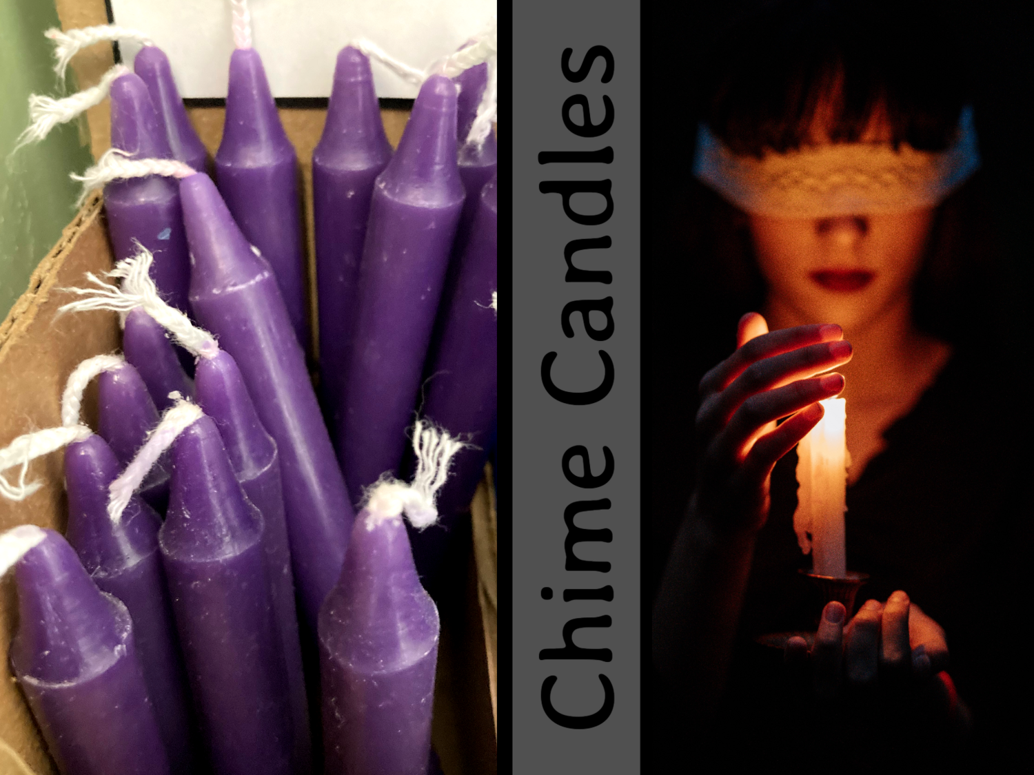 5” Purple Chime Candles - 