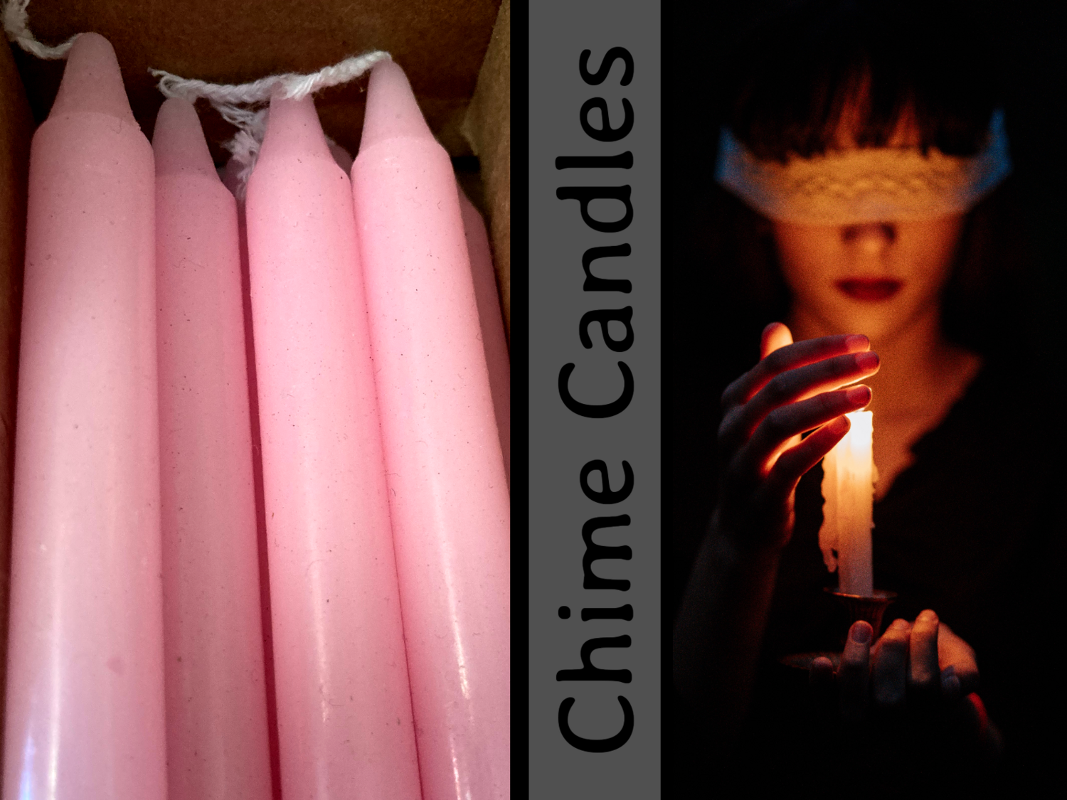 4” Pink Chime Candles - 