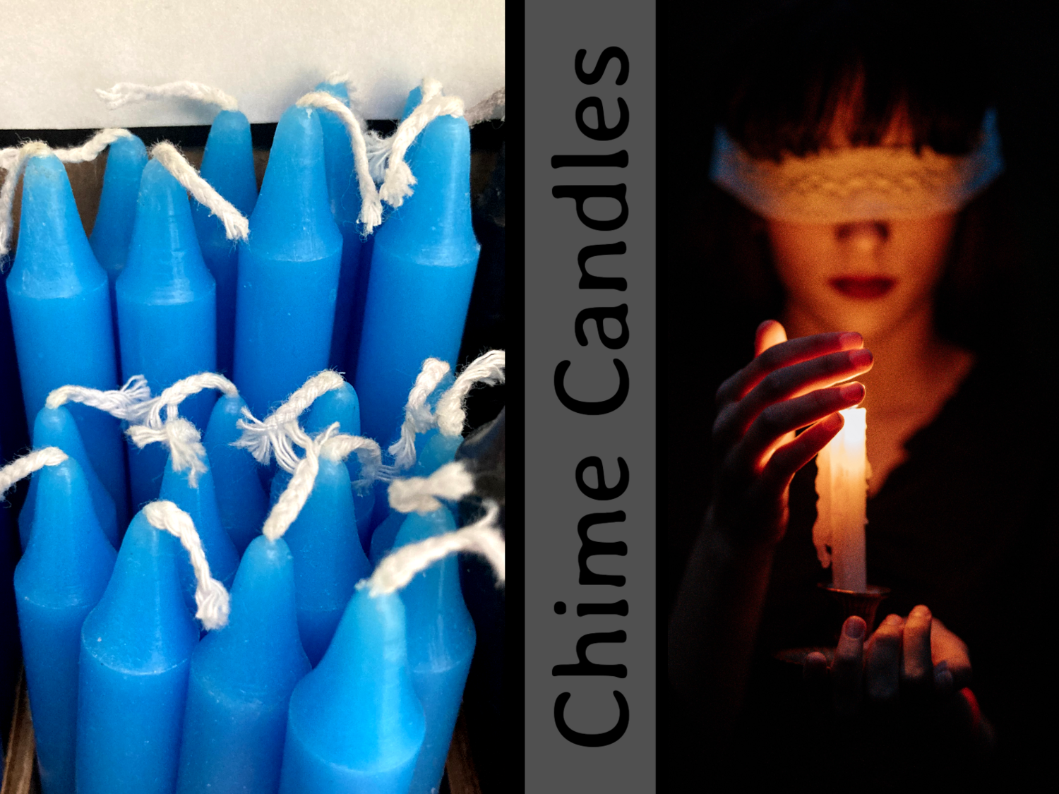 5” Light Blue Chime Candles - 