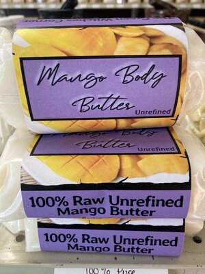 Raw Unrefined Mango Body Butter 8 Ounces