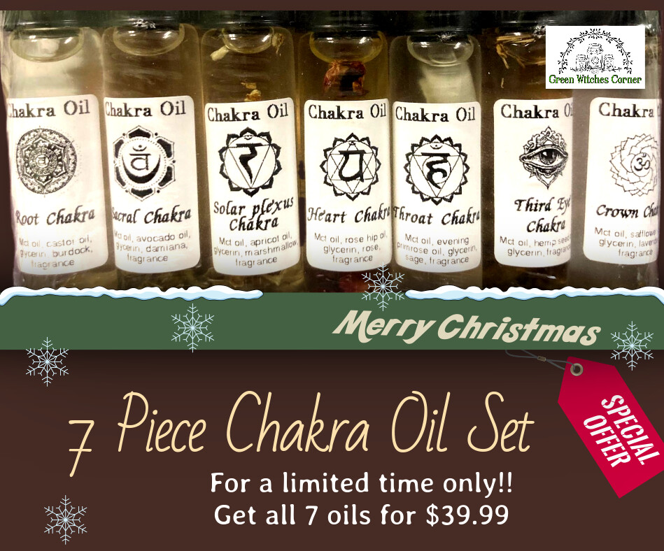 Chakra oil set