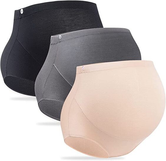 Lupantte Ropa interior de maternidad para mujer, cintura alta, cintura ajustable
