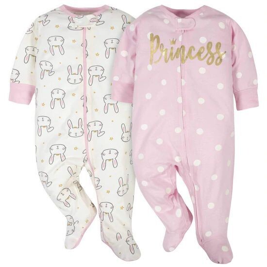 Gerber® 2-Pack Baby Girls Princess Sleep N' Plays 6-9M