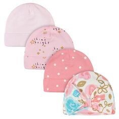 Pack de 4 gorros de princesa para bebé niña