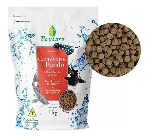 Alimento para Peces Carnívoros  de Fondo Premium   1kg