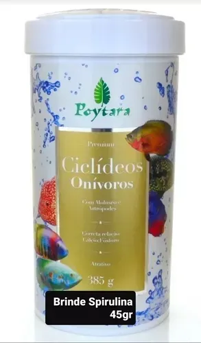 Poytara Ciclides Alimento para peces omnívoros 385g