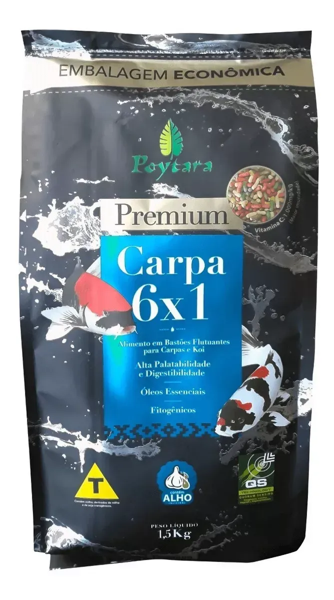 Alimento Poytara Premium 6x1 CARPA / OTROS 1.5kg