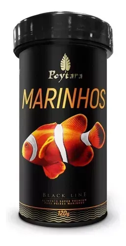 Poytara Peces Marinos  Black Line Pellets P 1mm Súper Premium 120g