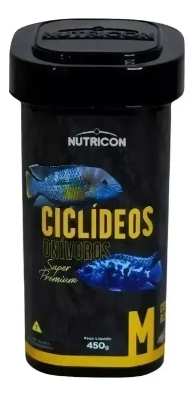 Alimento para Cíclidos Omnívoros M - Nutricon 450g