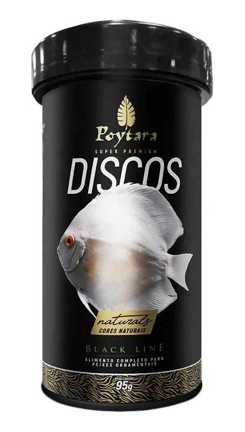 Poytara Alimento para Peces Discos Naturals Línea Negra 95g