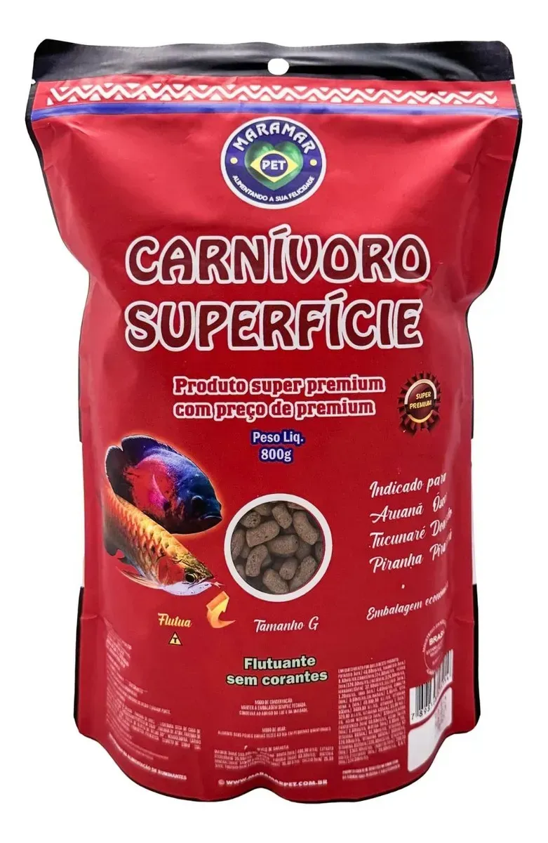 Maramar Surface Alimento para peces carnívoros Bolsa de 800 g