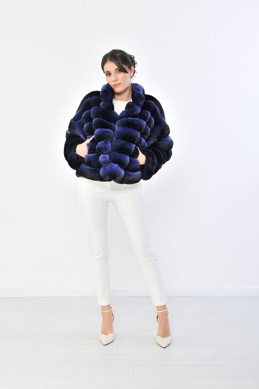 chinchilla jacket - purple